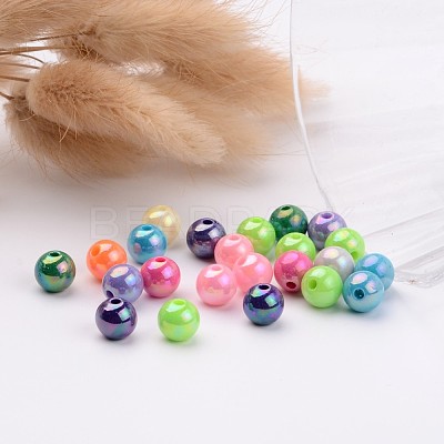 AB Color Acrylic Round Beads Beadpark