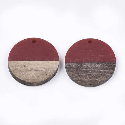 Resin Walnut Wood Pendants Beadpark