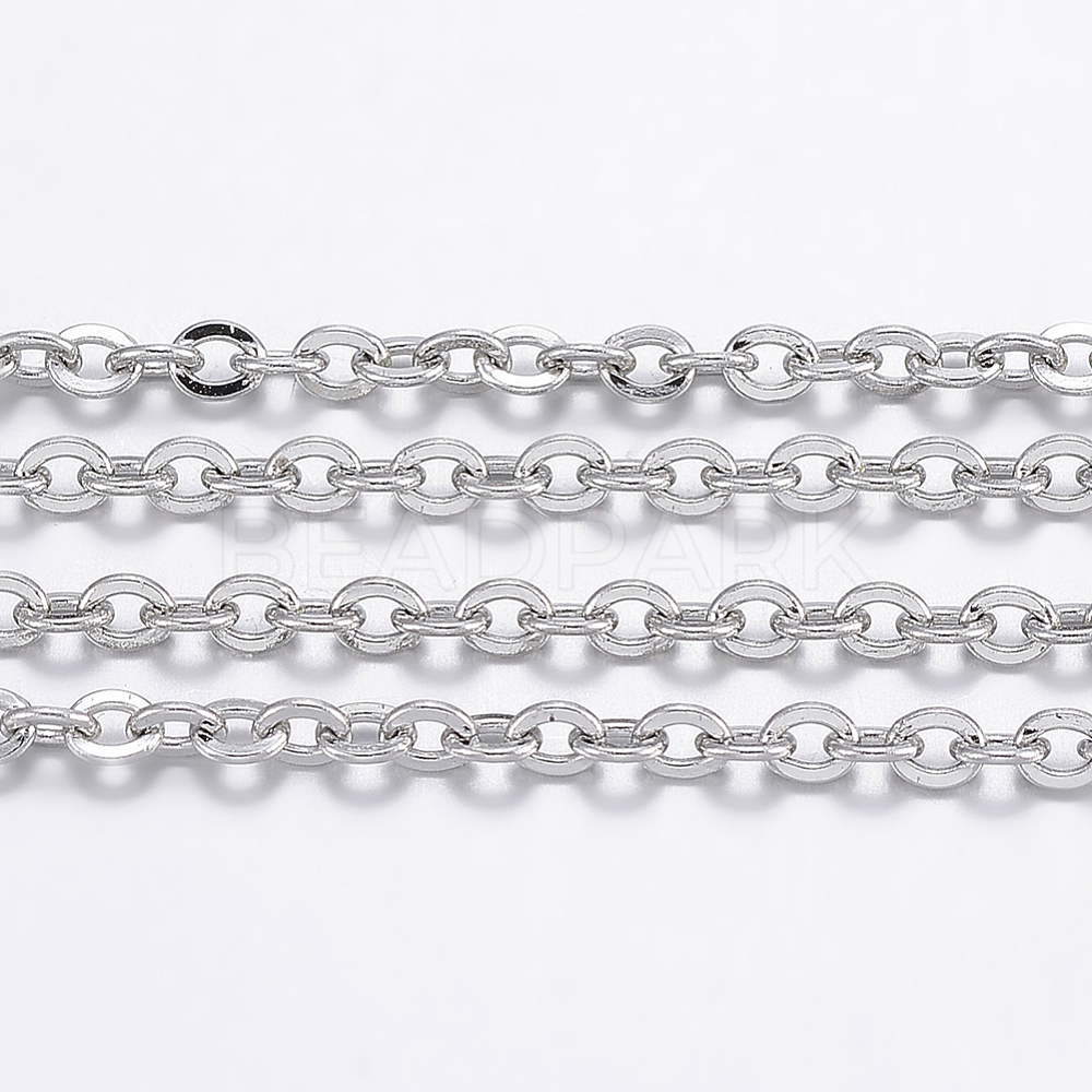 Tarnish Resistant Stainless Steel Cable Chains Beadpark