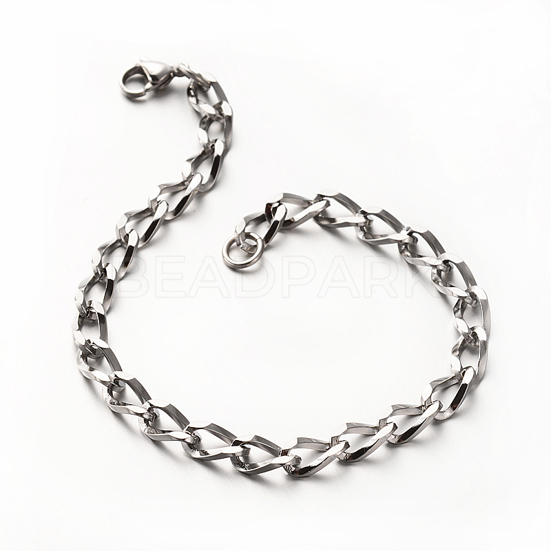 Tarnish Resistant Stainless Steel Twisted Chain Bracelets