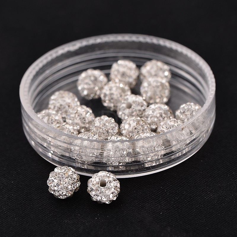 Grade A Rhinestone Pave Disco Ball Beads Beadpark