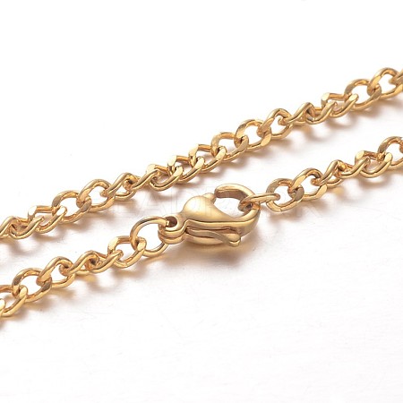 304 Stainless Steel Curb Chain Necklaces - Beadpark.com