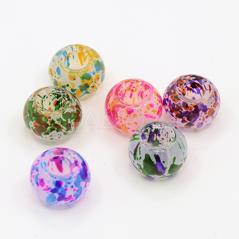 Spray Painted Glass Beads - Beadpark.com