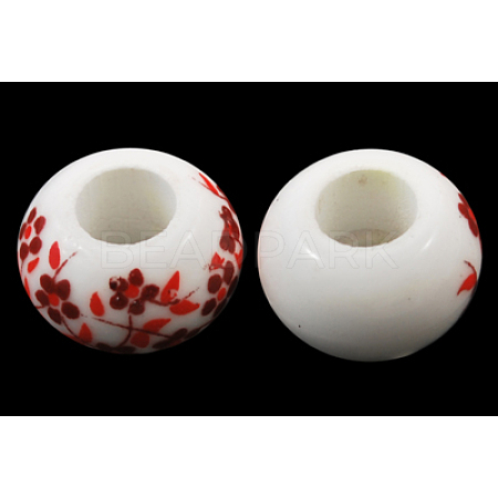 Handmade Porcelain European Beads CF265Y-1