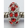 Alloy Rhinestone European Beads CPDL-H998-14-2