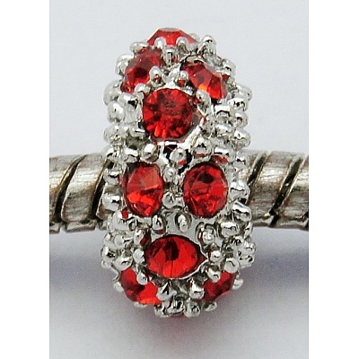 Alloy Rhinestone European Beads CPDL-H998-14-1