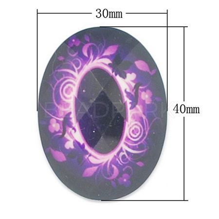 Resin Cabochons CRES-EDL126-4-1