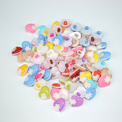 Heart with Flower Buttons NNA0VBC-1