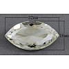 Electroplate Glass Cabochons EGLA-R346-1