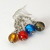 Lampwork Beads Earring EJEW-JE00142-1