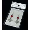 Dangle Rhombus Earrings EJEW-JE00184-3