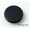 Natural Dyed & Heated Black Agate Cabochons G-BA16x5-2