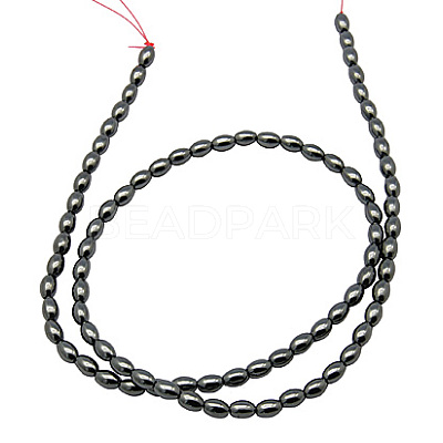 Non-Magnetic Synthetic Hematite Beads G-H1079-1-1