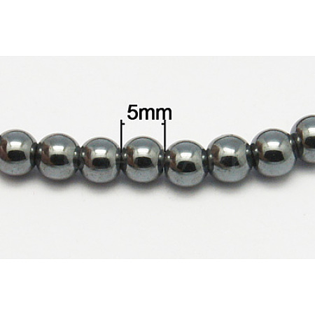 Non-Magnetic Synthetic Hematite Beads Strands G-D015-8-1