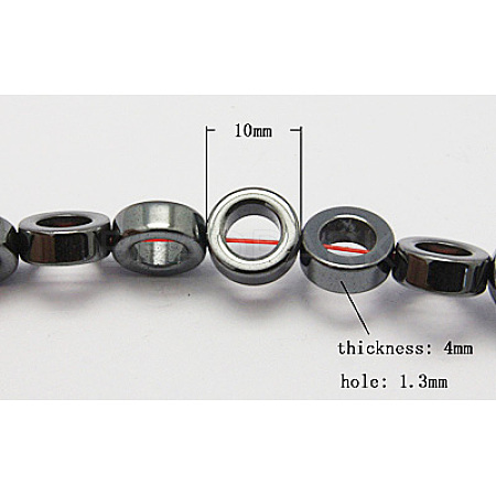 Non-Magnetic Synthetic Hematite Beads Strands G-H1290-1-1