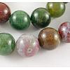 Natural Indian Agate Beads Strands GSR12mmC002-1