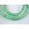 Natural Green Aventurine Beads Strands GSR4mmC024-1