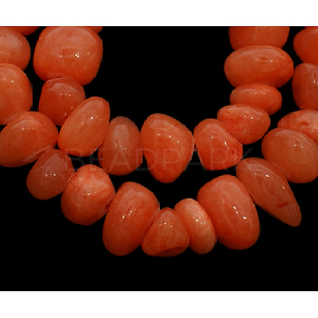Natural Yellow Jade Beads Strands JBS001-34-1