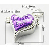 Brass Prayer Box Pendants KK-Q200-3-1