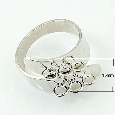 Cuff Brass Ring Shanks KK-B201-P-1
