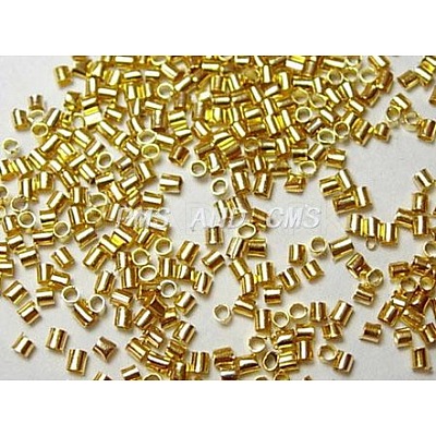 Brass Crimp Beads KK-S070-G-LF-1