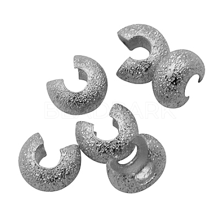 Brass Crimp Beads Covers KK-G015-P-1