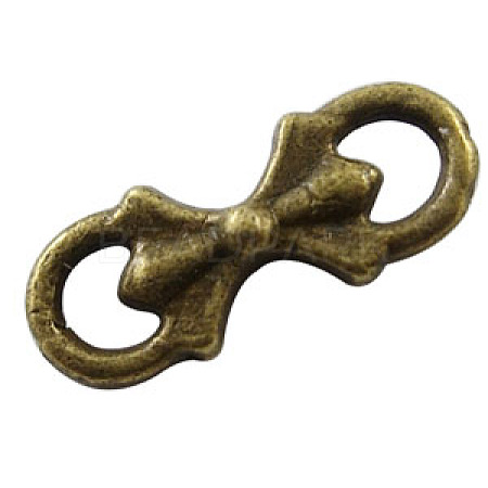 Tibetan Style Bowknot Links connectors MLF0975Y-NF-1