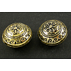 Antique Golden Plated Acrylic Beads PB9633-1