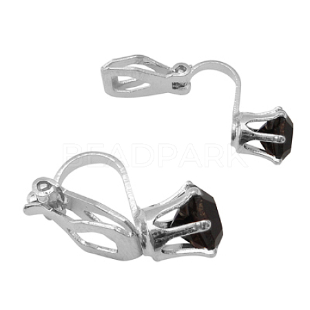 Brass Clip on Earrings PFE005-04-1