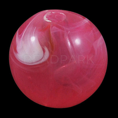 Acrylic Imitation Gemstone Beads PGB281Y-4-1