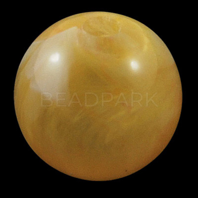 Acrylic Imitation Gemstone Beads PGB281Y-7-1