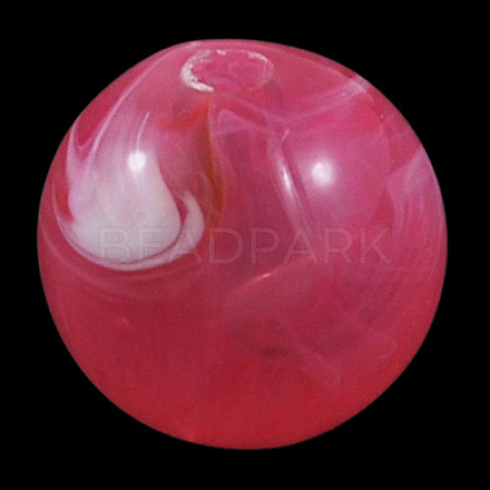 Acrylic Imitation Gemstone Beads PGB281Y-4-1