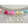 40 inch Chain Belt With Acrylic & Glass Pearl Beads 10~12mm PJW007-3