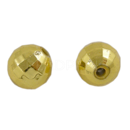 Faceted Acrylic Beads PL643-2G-1