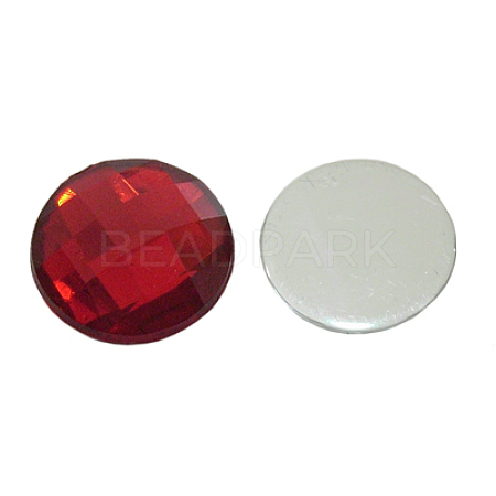 Acrylic Rhinestone Flat Back Cabochons PQO-20mm17-1