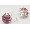 925 Sterling Silver Austrian Crystal Rhinestone Ear Stud Q286G231-1