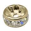 Brass Rhinestone Spacer Beads RB-A014-Z10mm-01LG-NF-1