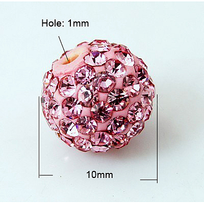 Pave Disco Ball Beads RB-Q195-10mm-223-1