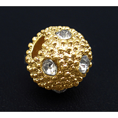 Alloy Rhinestone Beads RSB185-G-1