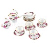 Porcelain Tea Set Decorations SJEW-R013-1
