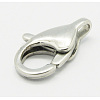 Tarnish Resistant 304 Stainless Steel Lobster Claw Clasps STAS-Q048-3-2
