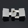 Smooth 304 Stainless Steel Snap Lock Clasps STAS-Q162-2