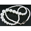 21 inch Glass Pearl Necklace TBS014-2