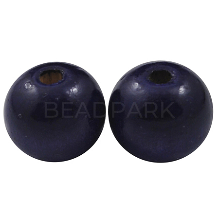 Natural Wood Beads TB12mmY-6-1