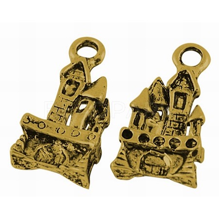 Tibetan Style Alloy Pendants TIBEP-0815-G-LF-1