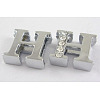 Alloy Initial Slide Beads ZP1H-NLF-1
