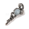 Dyed Natural White Jade Pendants G-A224-03AS-14-3