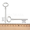 Tibetan Style Alloy Skeleton Key Large Pendants TIBEP-S105-P-RS-3