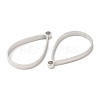 Non-Tarnish 304 Stainless Steel Open Back Bezel Teardrop Pendants STAS-Z040-11B-P-2