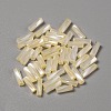 Opaque Colours Glass Twist Bugle Beads GLAA-WH0039-08D-1
